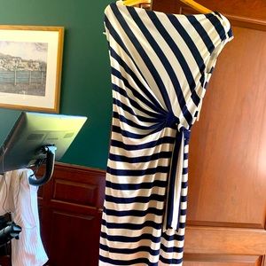 Ralph Lauren navy and white striped dress